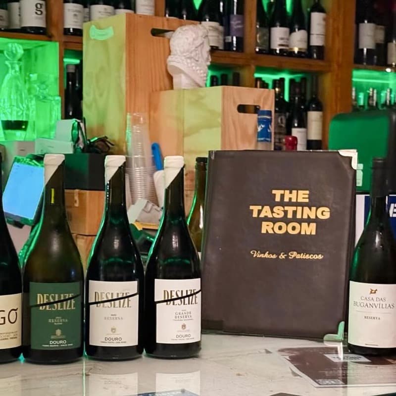 Tasting our wines at The Tasting Room, Cascais